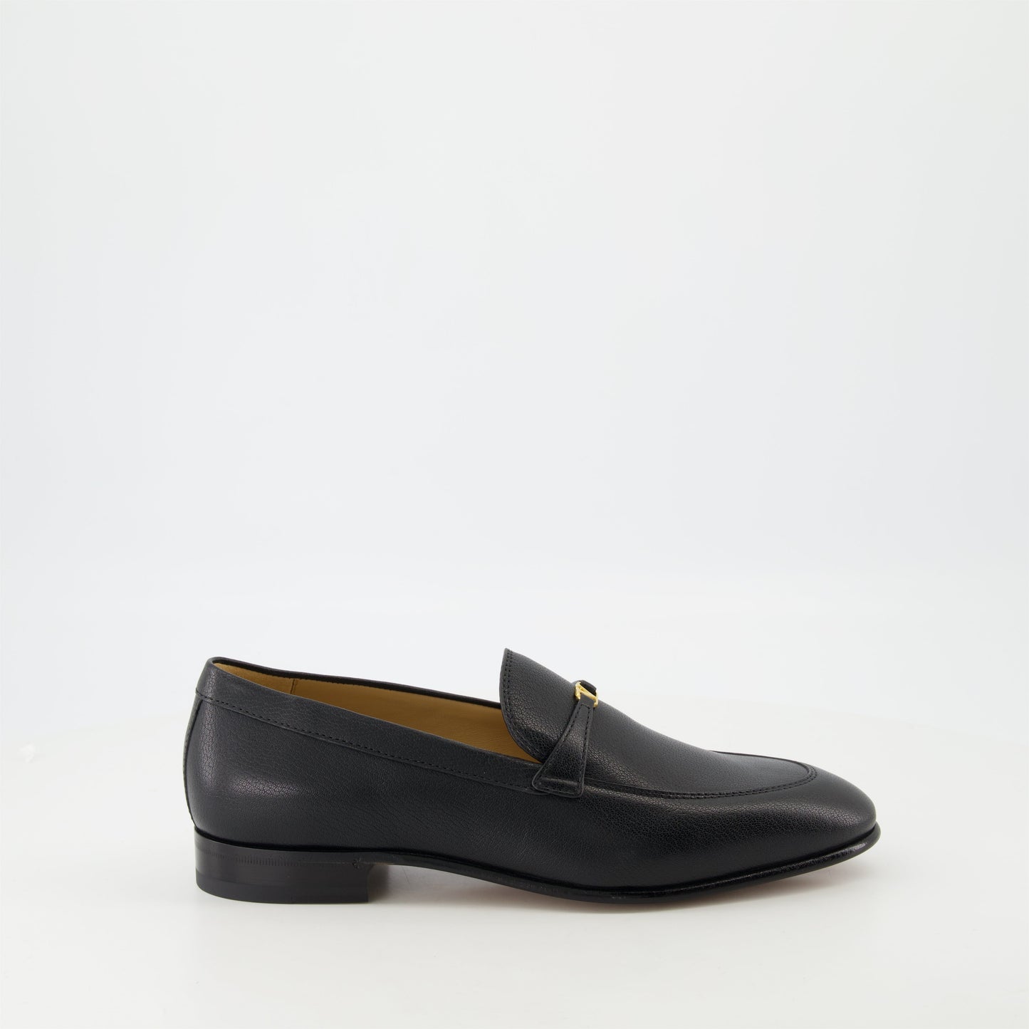 VLogo loafers, leather loafers, Valentino footwear, designer loafers, black loafers