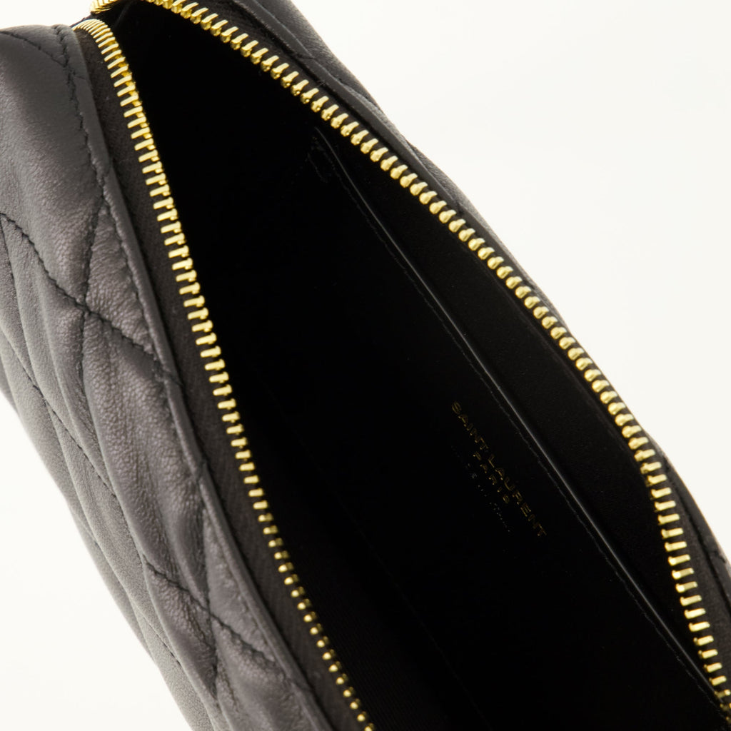 Bild der Cassandre schwarze Schmucktasche von Saint Laurent für Frauen - Saison Frühling-Sommer 2026 - Detailansicht 2