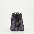 Fendi mini bag, Origami bag, blue handbag, FF pattern, luxury accessory