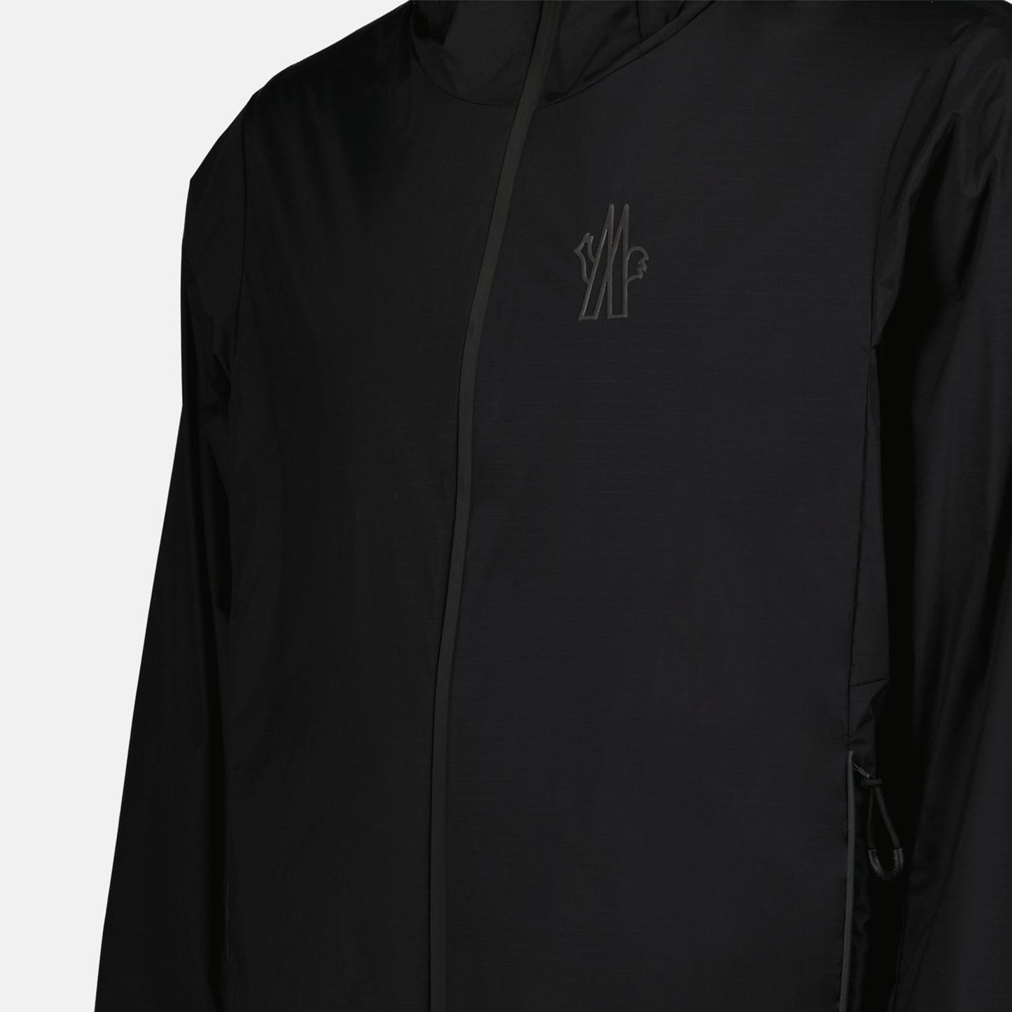 Moncler Grenoble, Windbreaker Jacket, Black Nylon Jacket, Autumn-Winter 2024, Luxury Outerwear