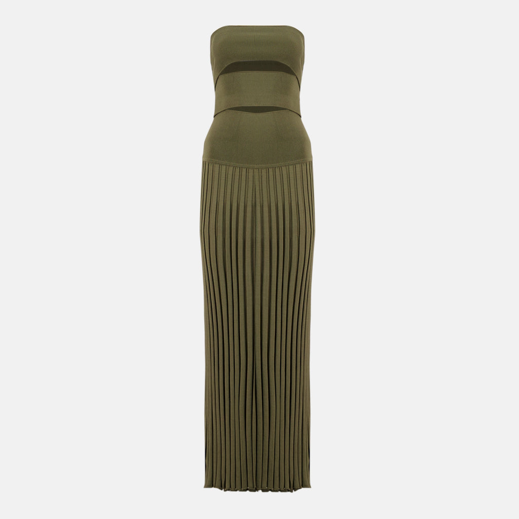 Image of Sunray Pleated Skirt Dress by Christopher Esber for Women - Season Spring-Summer 2026 - Front View