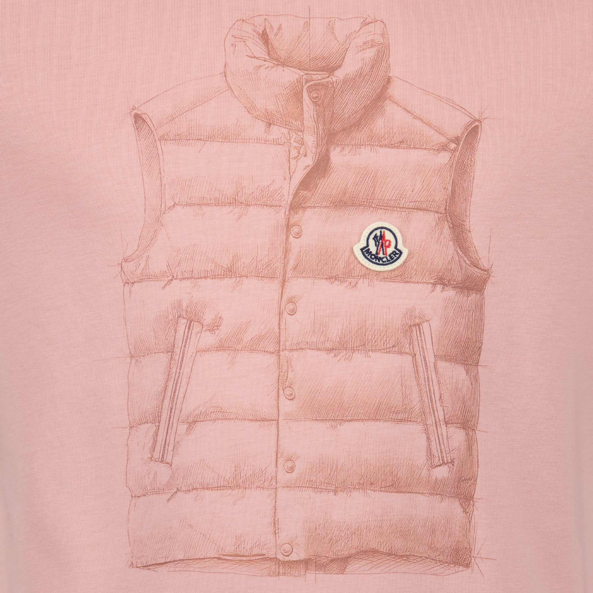 Pink Doudoune Print T-Shirt