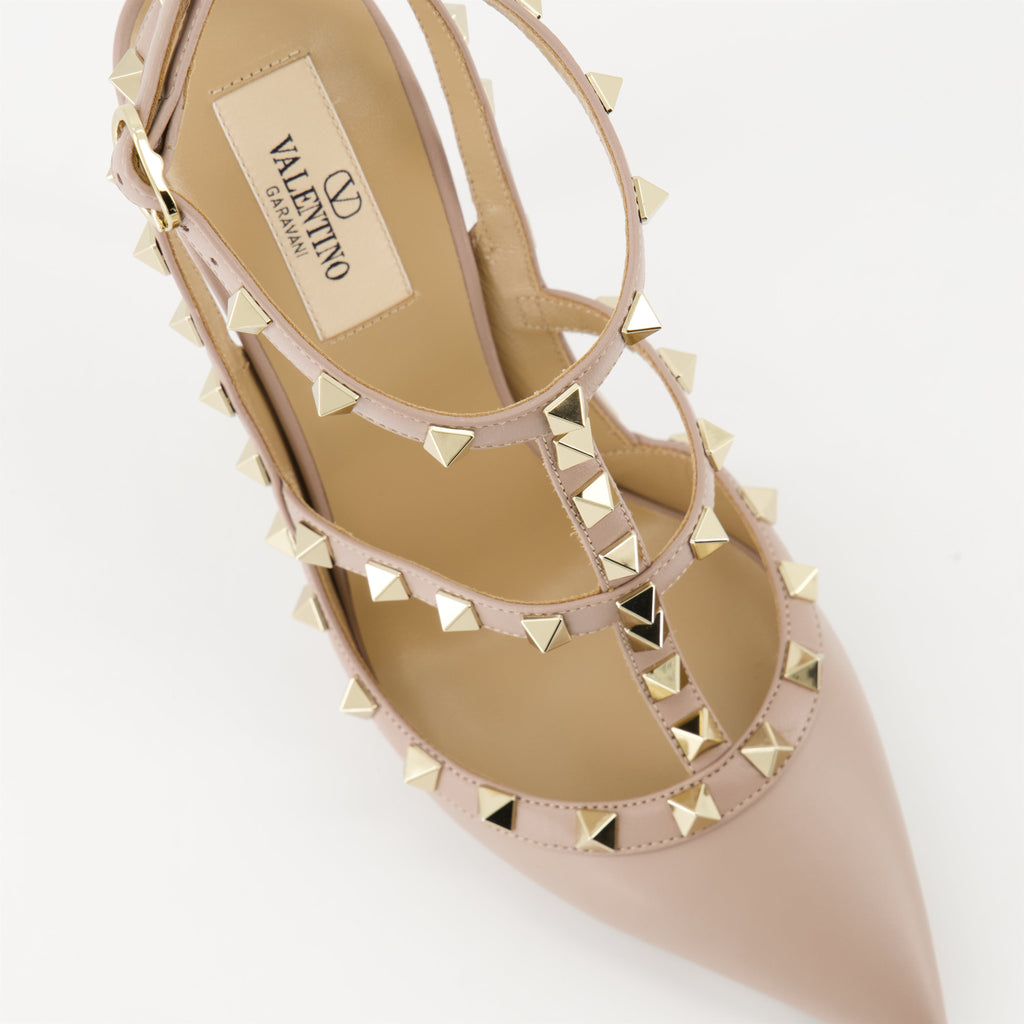 Rockstud pumps, leather pumps, Valentino Garavani shoes, black pumps, luxury footwear
