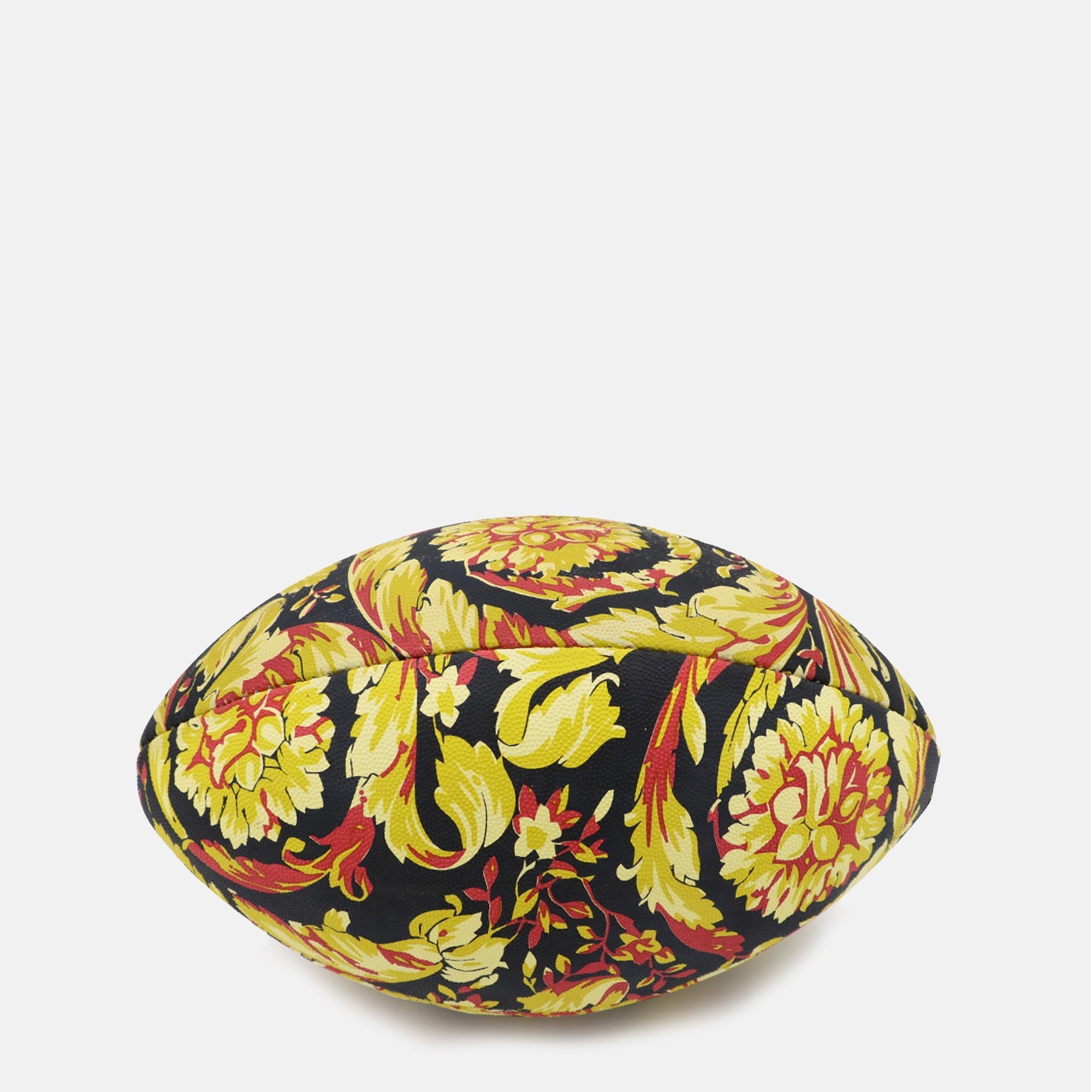 rugby ball, Versace, Barocco print, premium leather, sports accessories