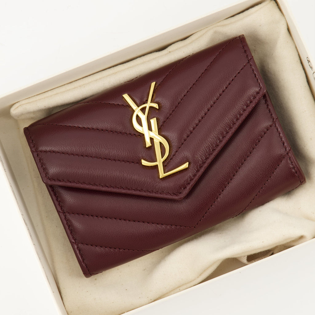 Saint Laurent wallet, lambskin wallet, Cassandre wallet, designer accessories, luxury handbag