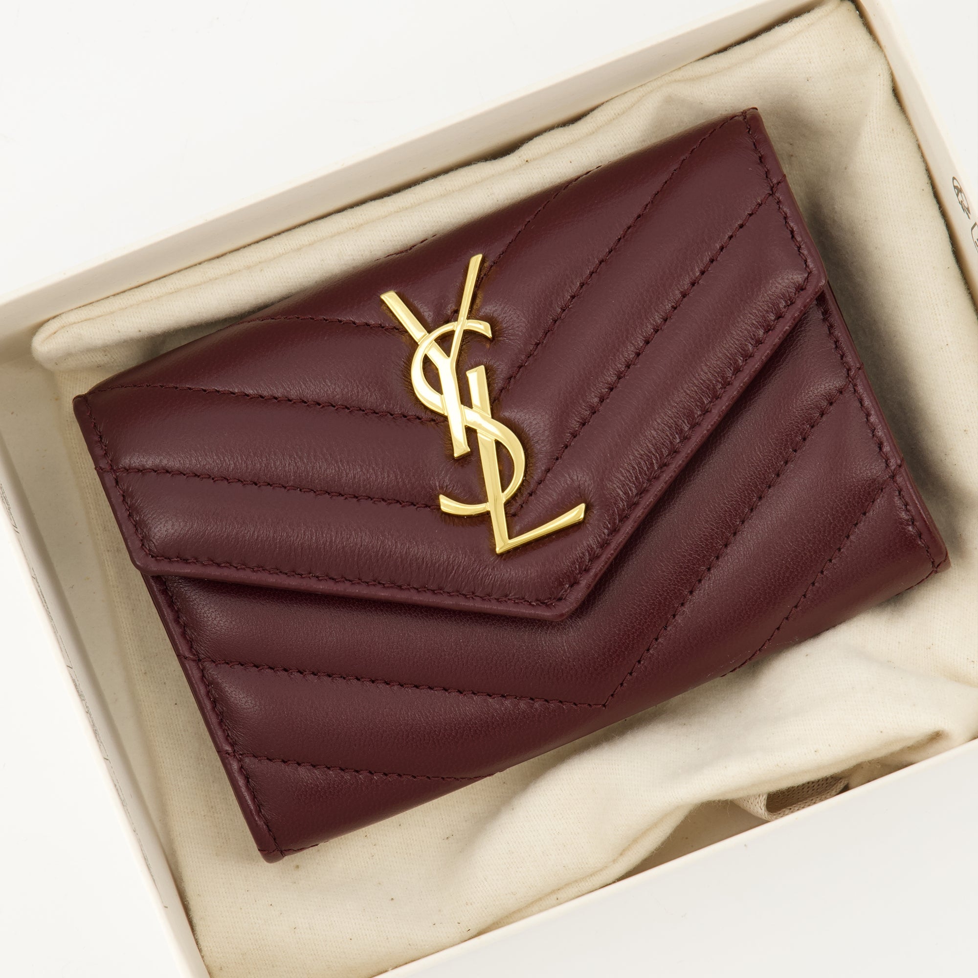 Saint Laurent wallet, lambskin wallet, Cassandre wallet, designer accessories, luxury handbag