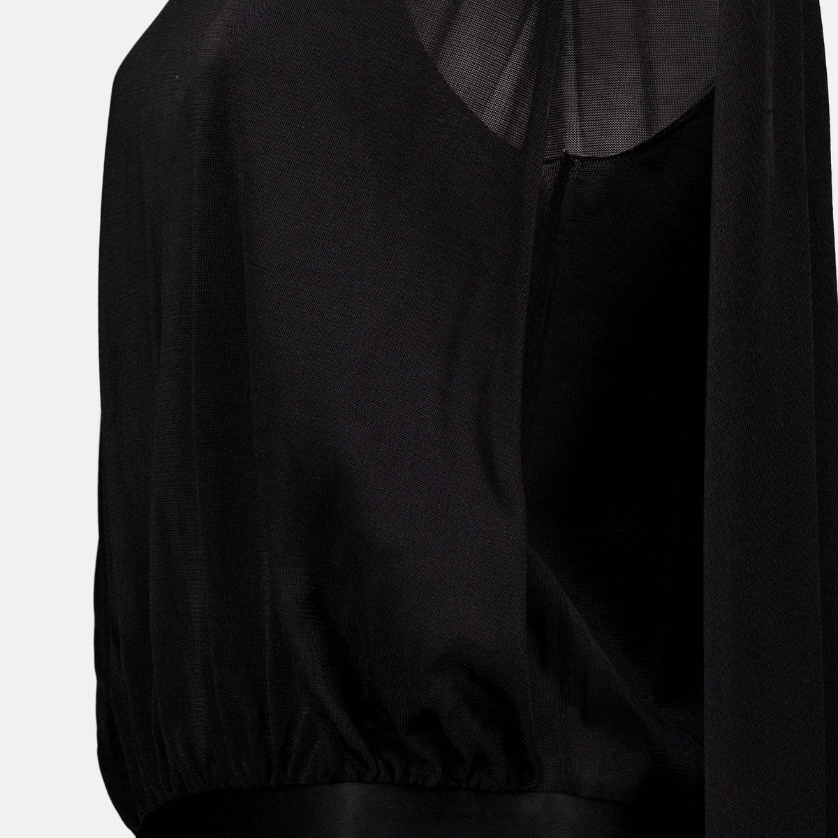 Top de Seda Preto