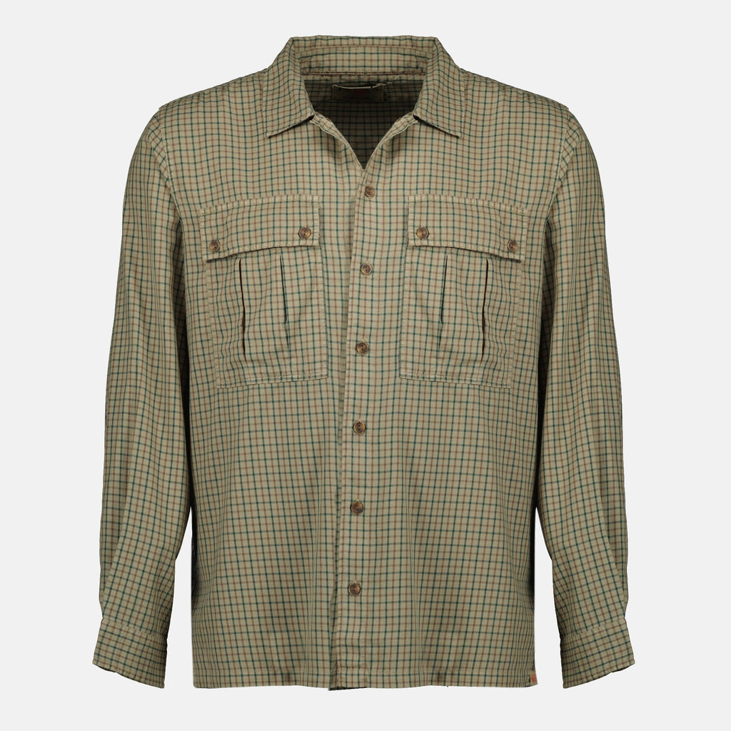 checkered shirt, Japan Rag, Autumn-Winter 2025, cotton shirt, khaki shirt