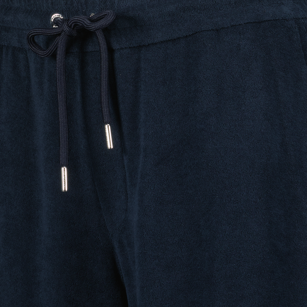 モンクレールのメンズネイビーブルーコットンテリーショーツの画像 - シーズン2025春夏 - 詳細ビュー8