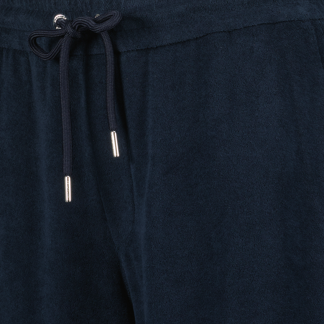 モンクレールのメンズネイビーブルーコットンテリーショーツの画像 - シーズン2025春夏 - 詳細ビュー8