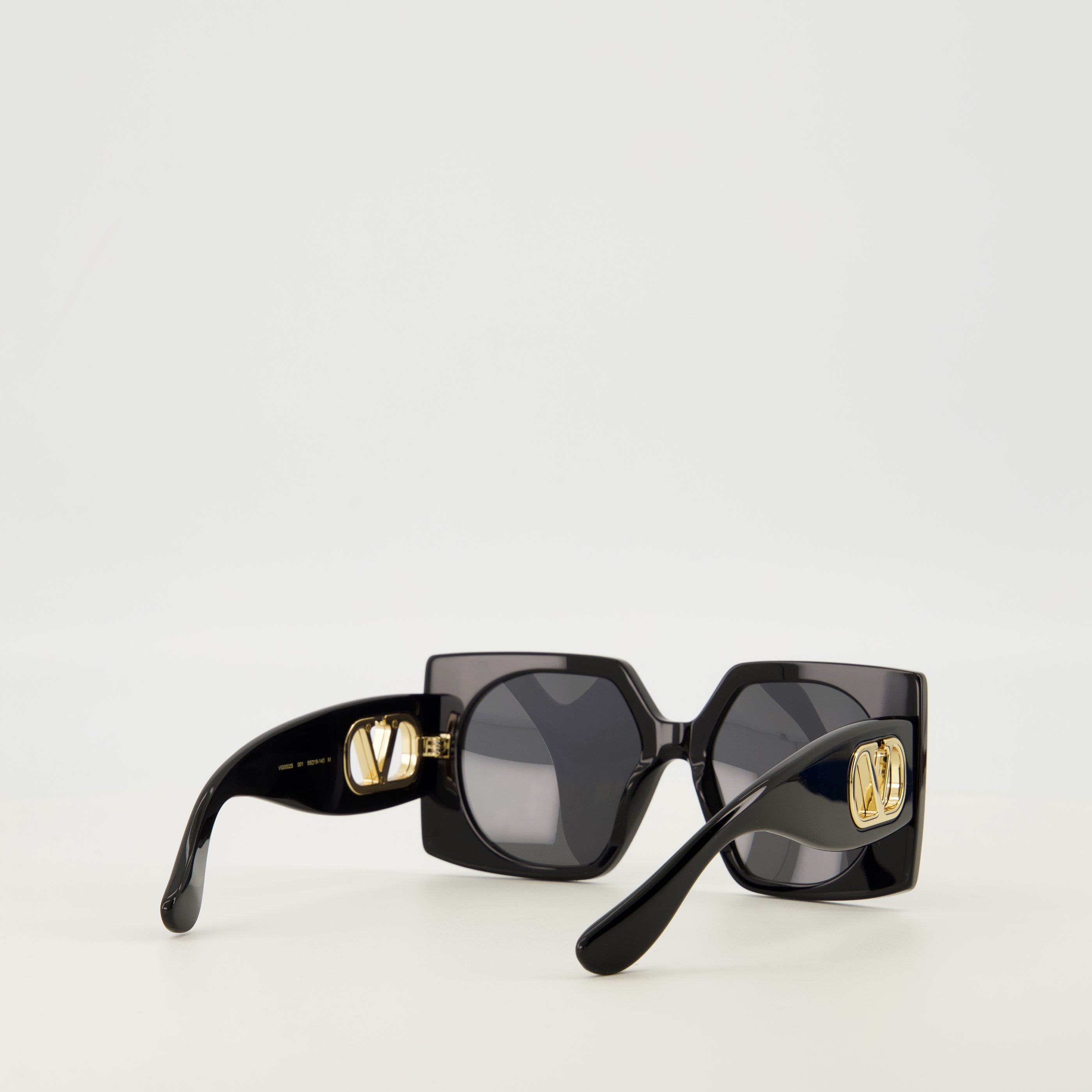 Rectangle Black Vlogo Sunglasses