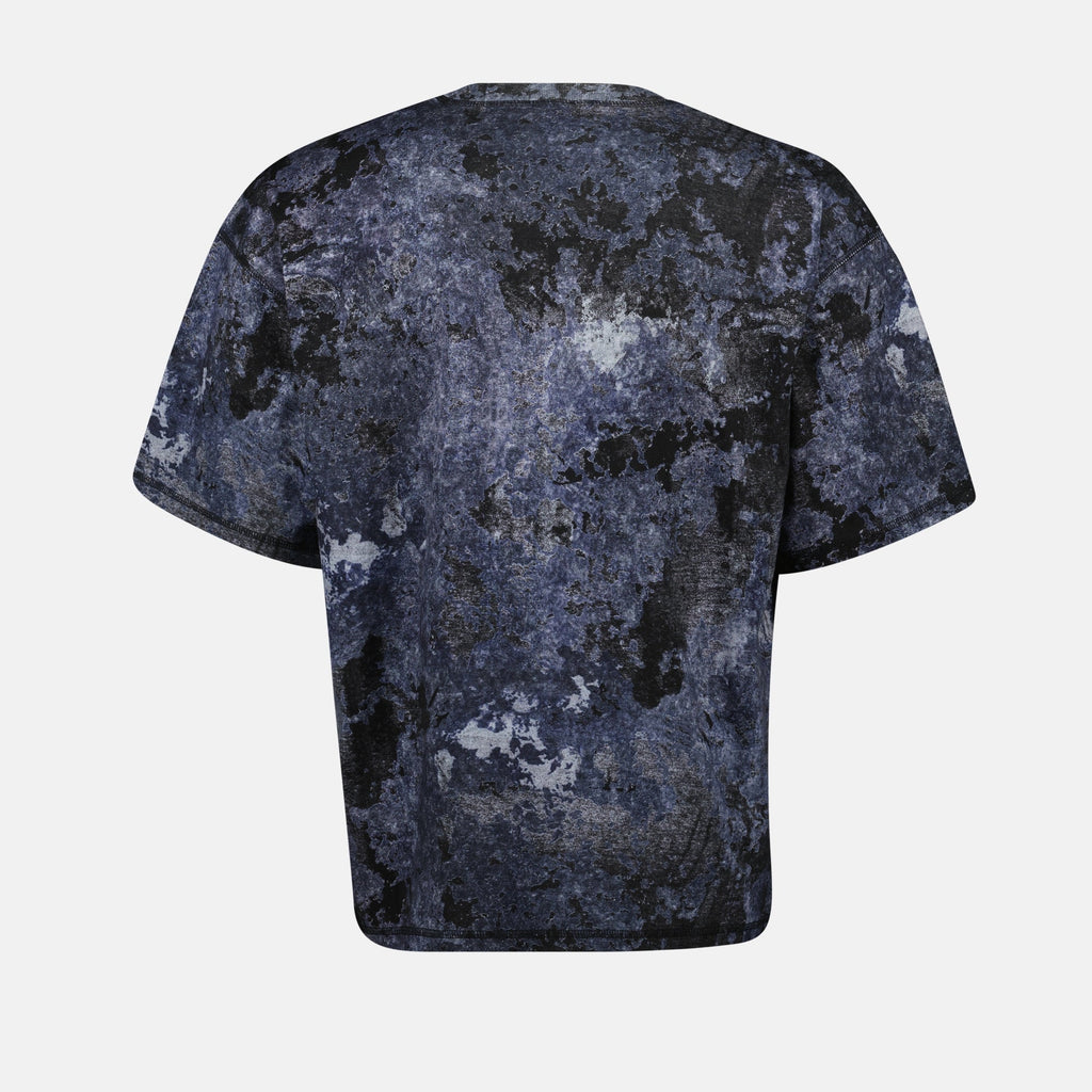 Image of Marbled Blue T-Boxt-R12 Tee by Diesel for Men - Season Spring-Summer 2025 - Product detail view 1