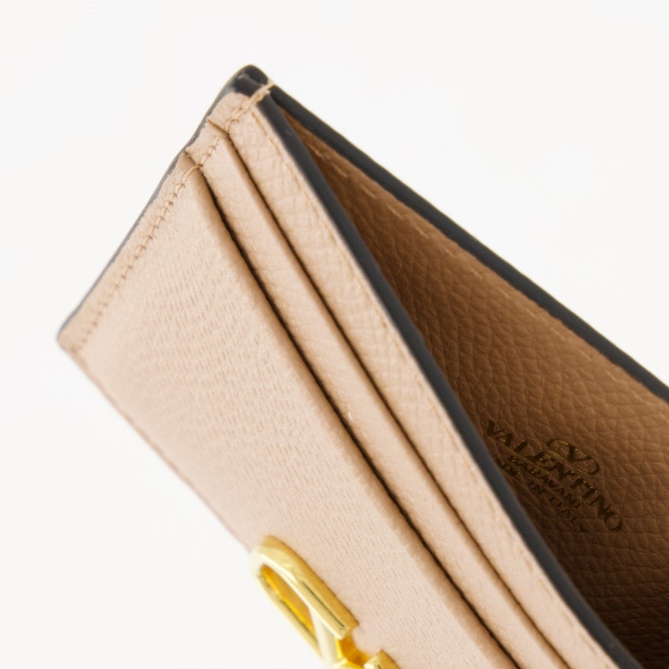 VLogo cardholder, Valentino Garavani, leather cardholder, designer accessories, luxury cardholder