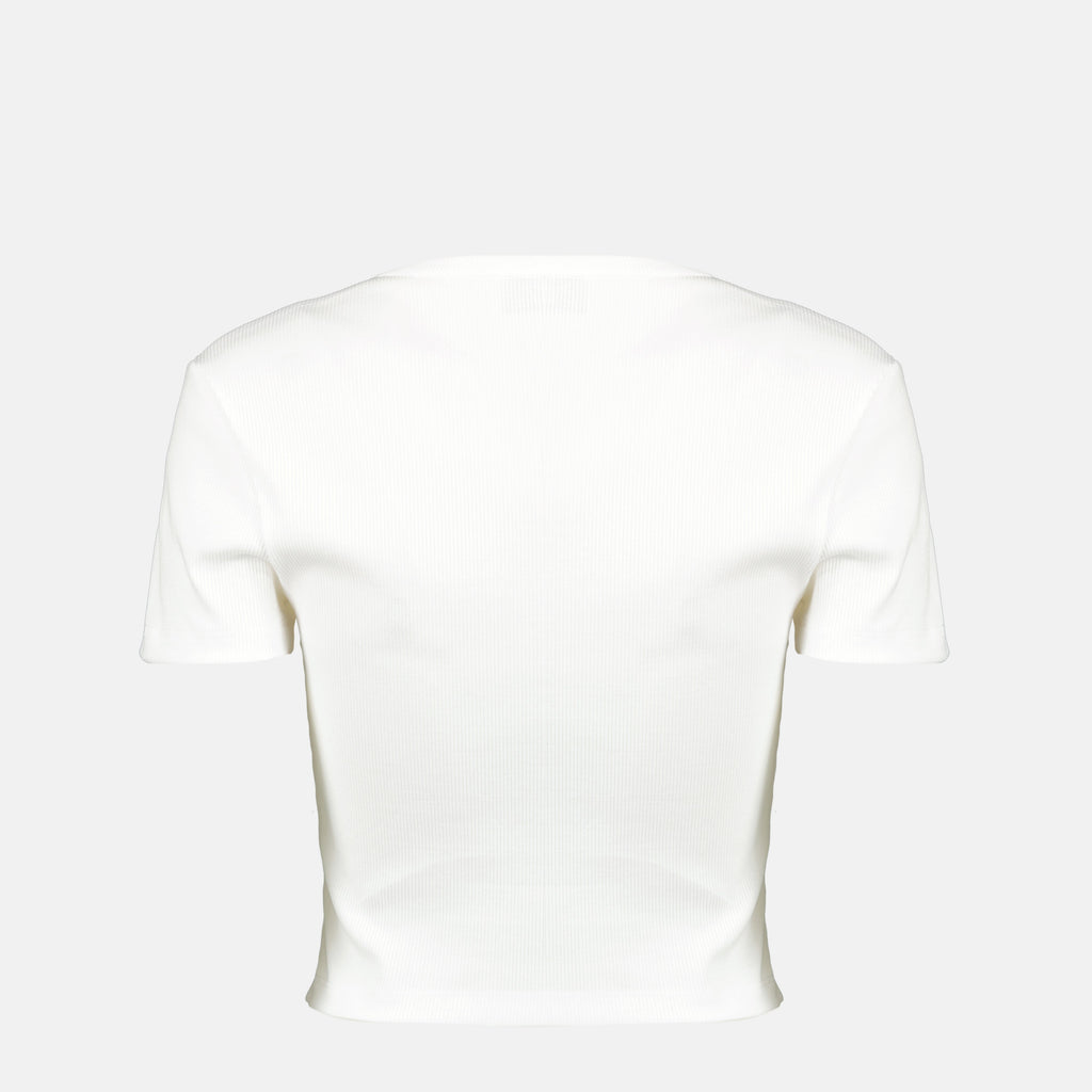 Image of Fendi Roma White Crop Top by Fendi for Women - Season Spring-Summer 2026 - Back View