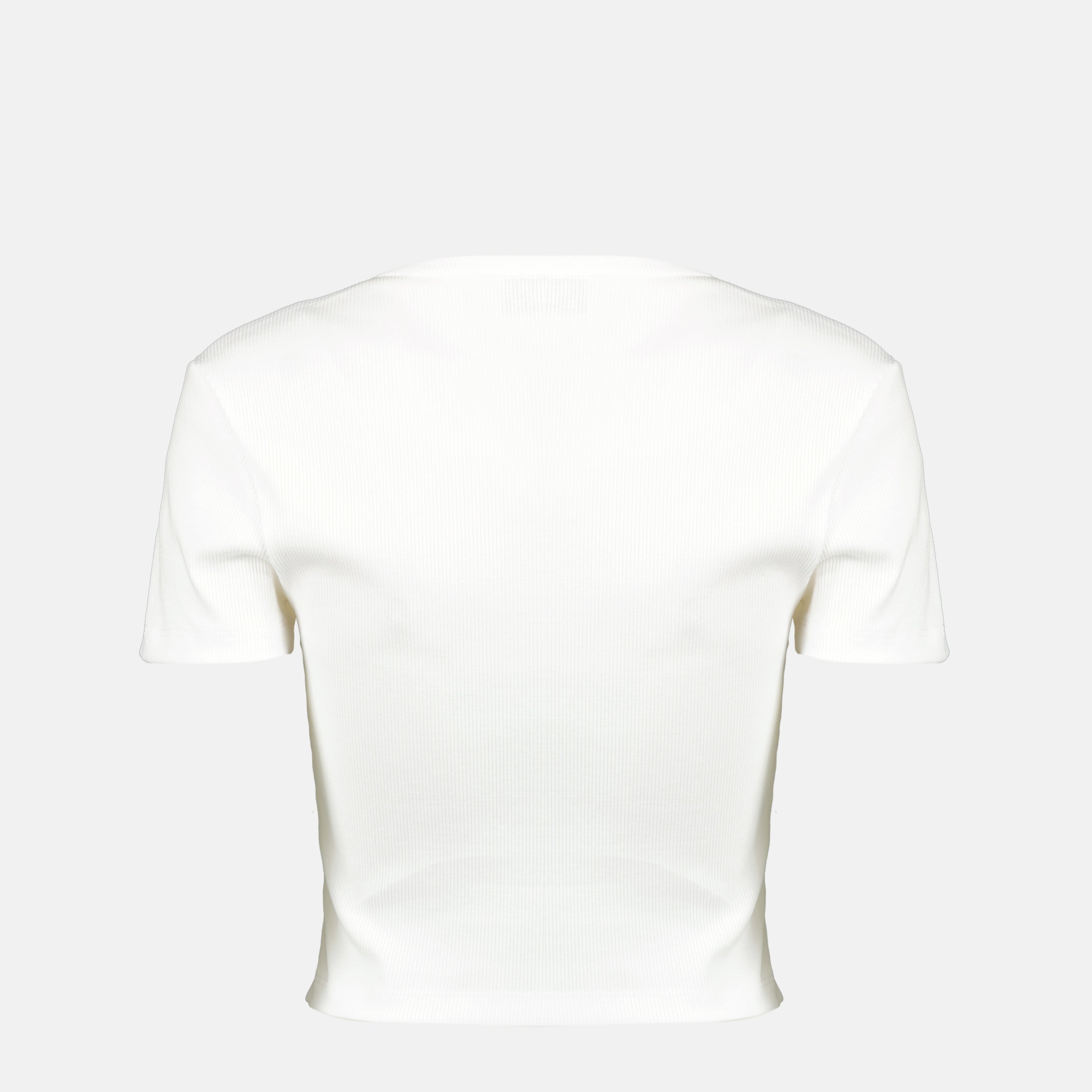 Image of Fendi Roma White Crop Top by Fendi for Women - Season Spring-Summer 2026 - Back View