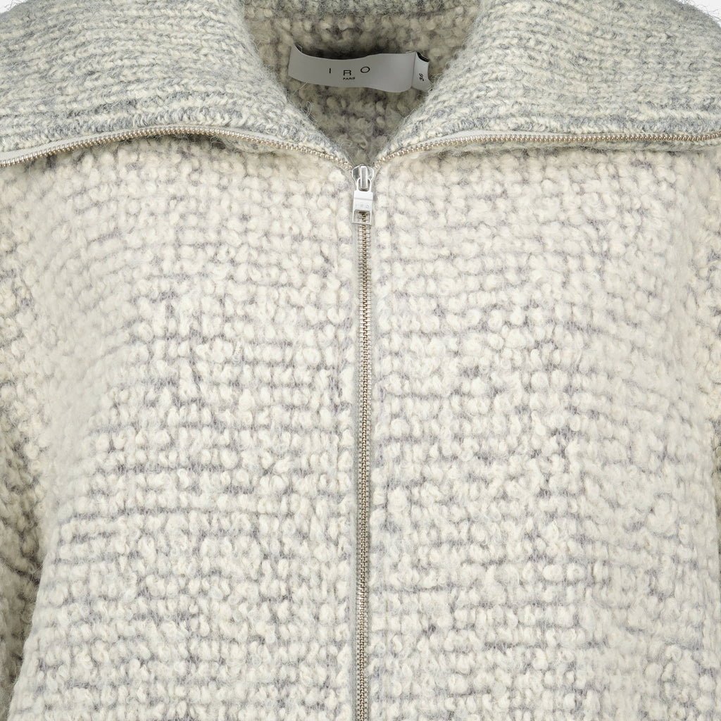 gray boucle jacket iro women 15636491010428