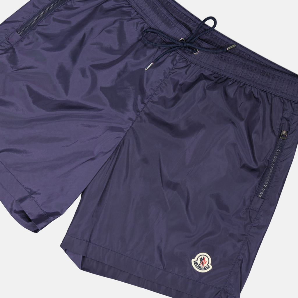 swim shorts, Moncler swimwear, navy swim shorts, men's swimwear, designer swim shorts