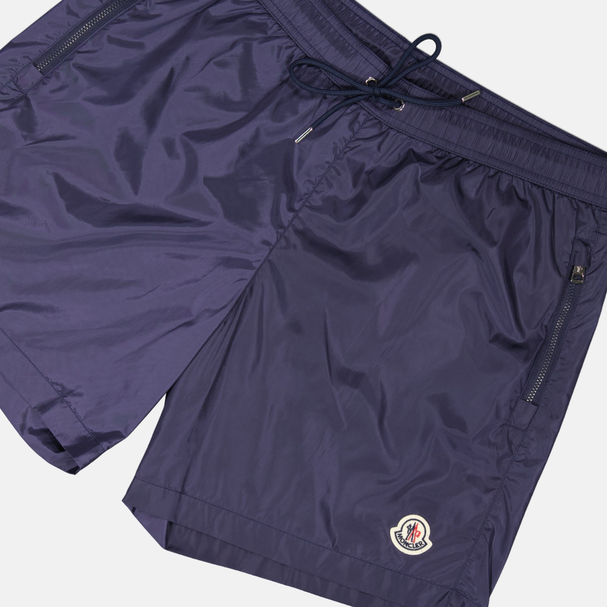 swim shorts, Moncler swimwear, navy swim shorts, men's swimwear, designer swim shorts