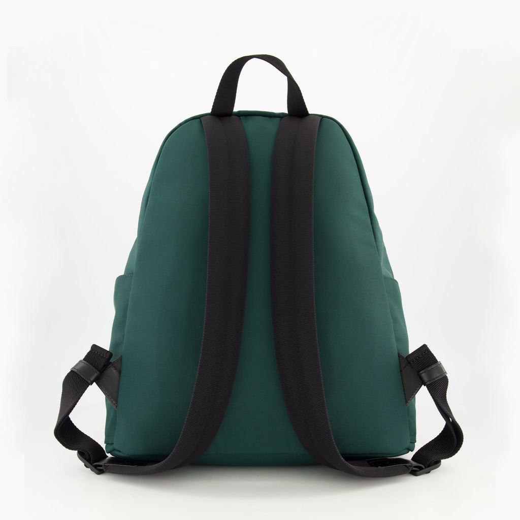 New Pierrick Backpack, Moncler backpack, green nylon backpack, adjustable straps backpack, zippered pockets backpack