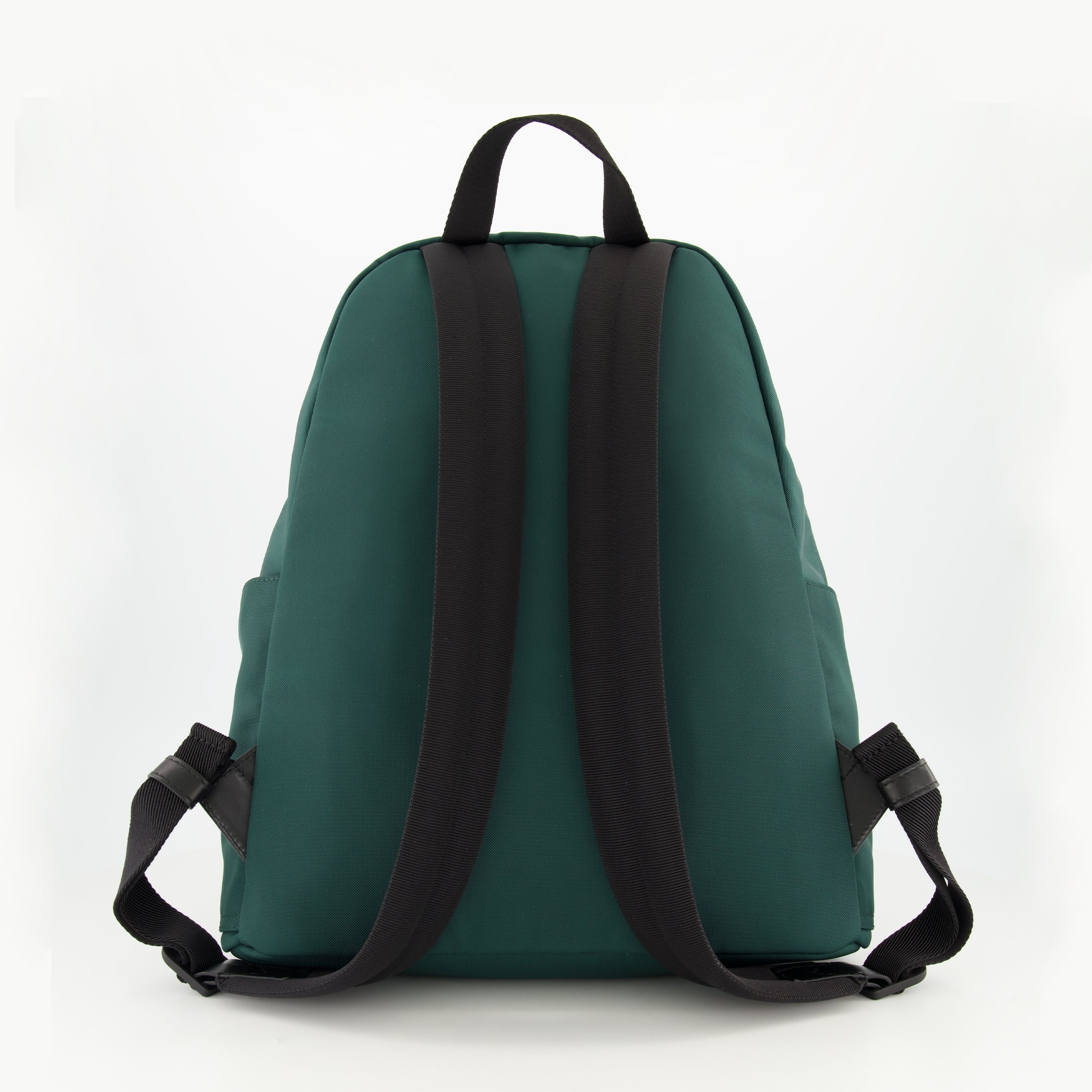 New Pierrick Backpack, Moncler backpack, green nylon backpack, adjustable straps backpack, zippered pockets backpack