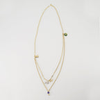 Burberry necklace, charm double ring, gold accessories, pendant necklace, Autumn-Winter 2025