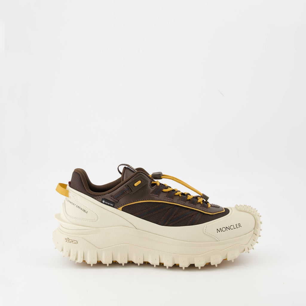 Trailgrip GTX sneakers, Moncler footwear, brown sneakers, men's casual shoes, premium sneakers