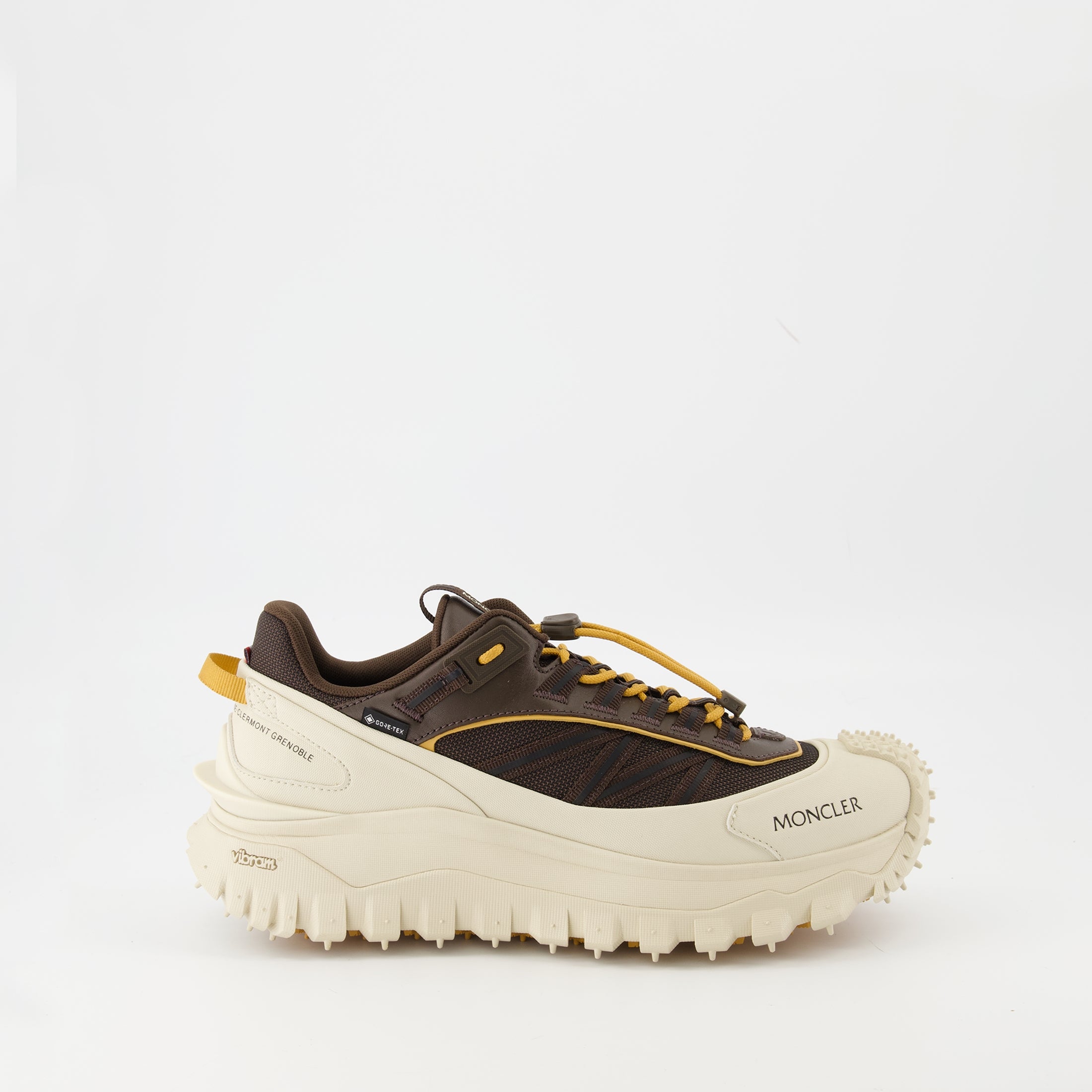 Trailgrip GTX sneakers, Moncler footwear, brown sneakers, men's casual shoes, premium sneakers
