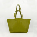 Image of Green Tote Bag by Ami PARIS for Unisex - Season Spring-Summer 2025 - Front View