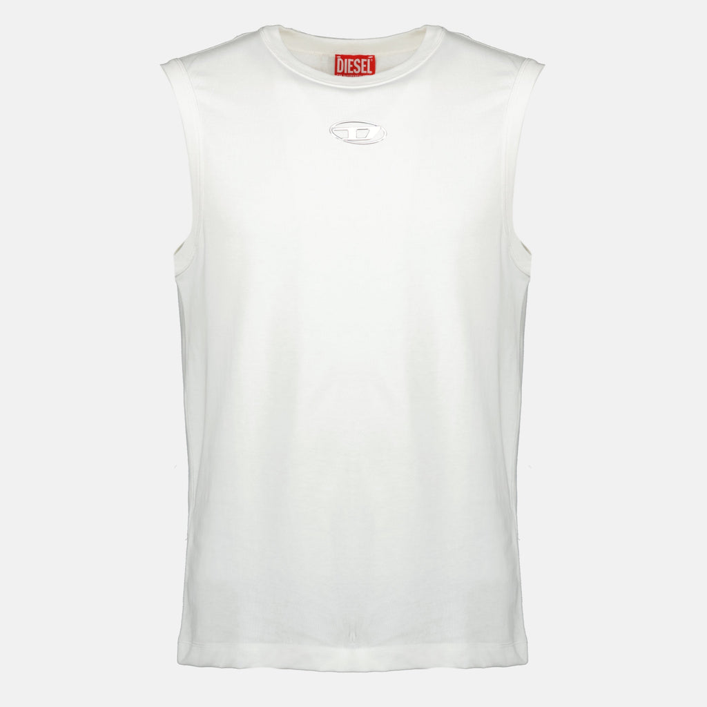 T-Bisco-Iod 화이트 탱크탑