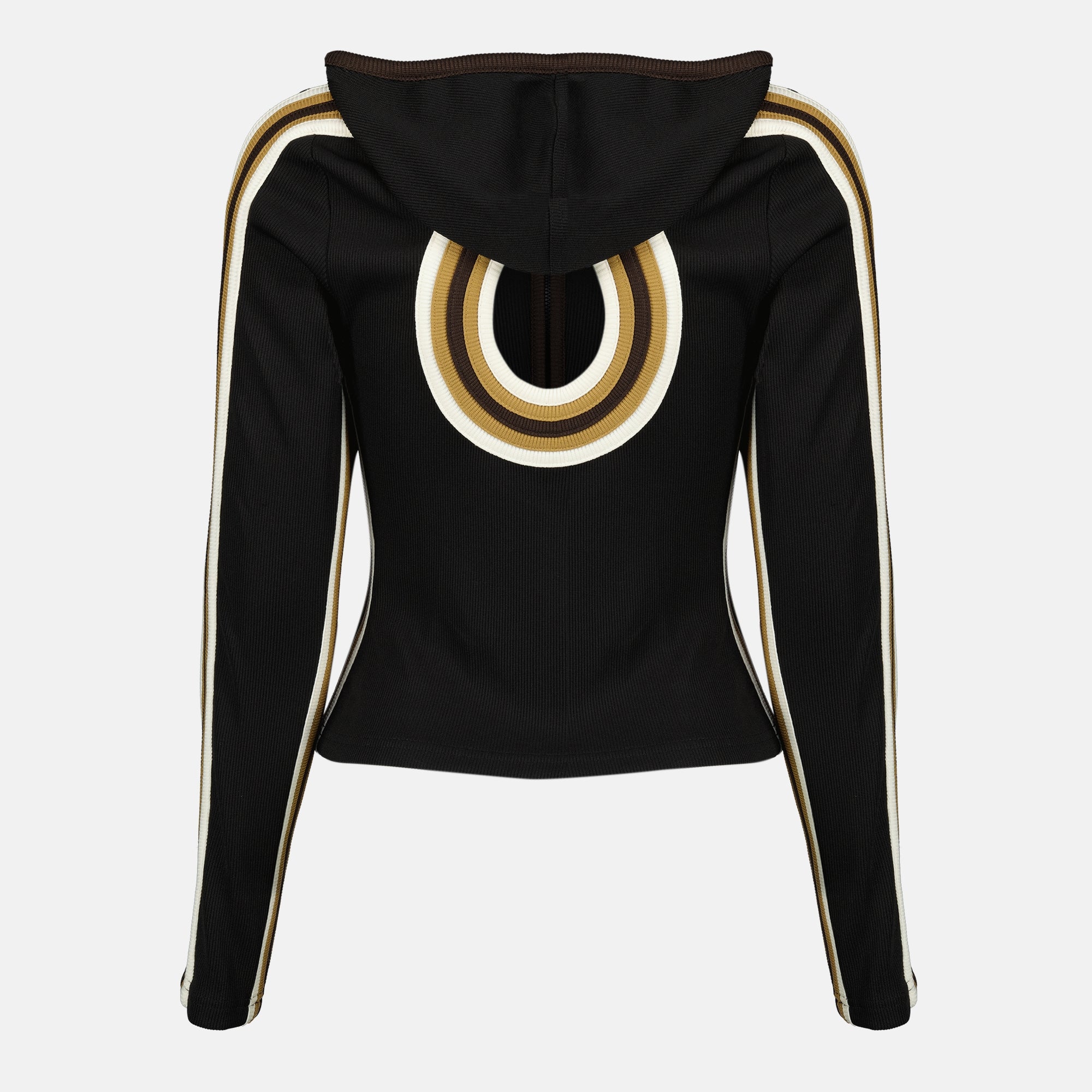 Bilde av svart bånd treningsjakke av Christopher Esber for kvinner - Sesong Vår-Sommer 2026 - Baksidevisning