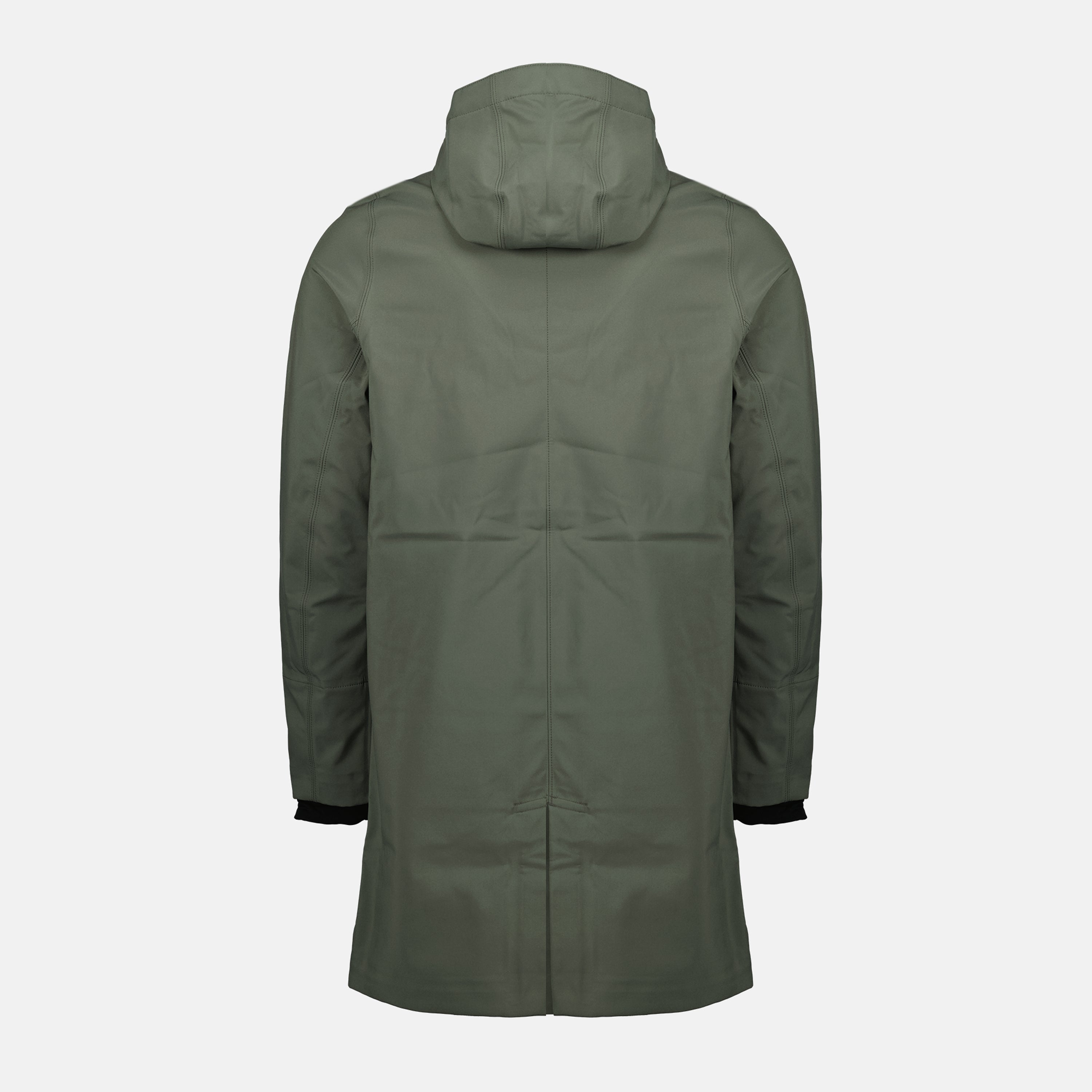K-Way parka, long parkas, green parka, men's outerwear, waterproof jackets