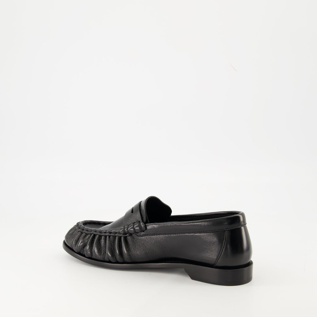 Loafer shoes, Saint Laurent footwear, lambskin loafers, elegant slip-ons, luxury footwear