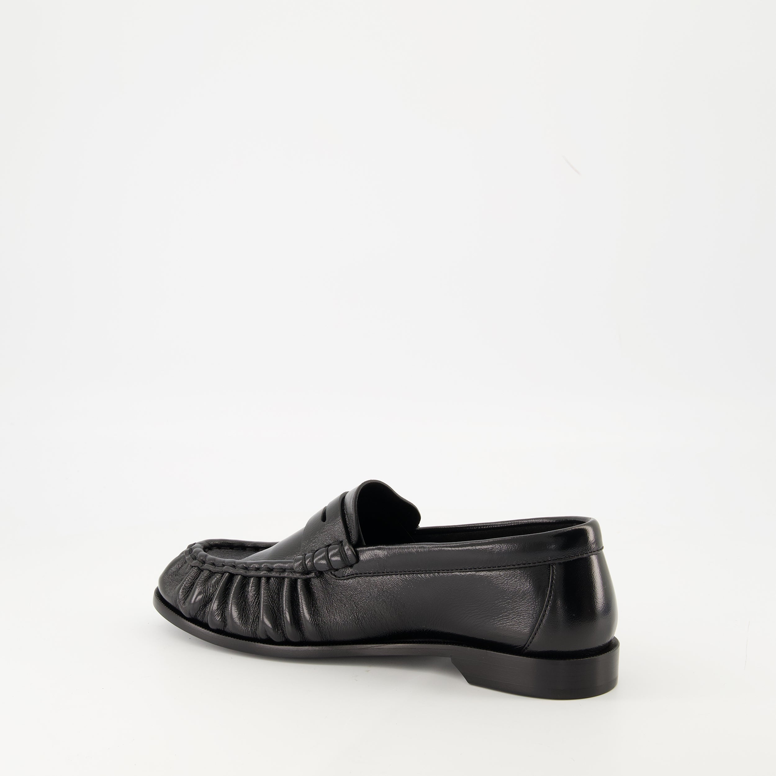 Loafer shoes, Saint Laurent footwear, lambskin loafers, elegant slip-ons, luxury footwear