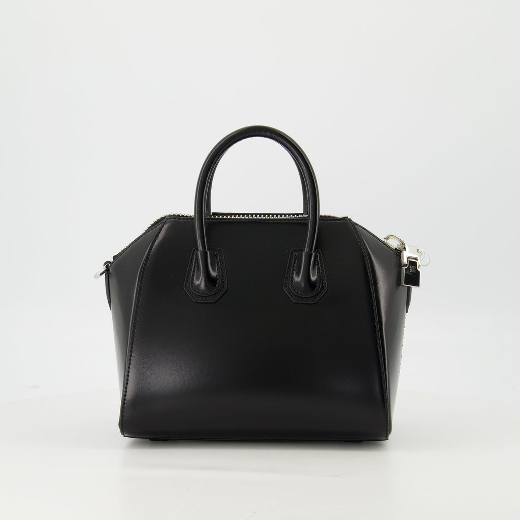 Mini Antigona bag, Givenchy leather bag, designer handbags, luxury accessories, black leather bag