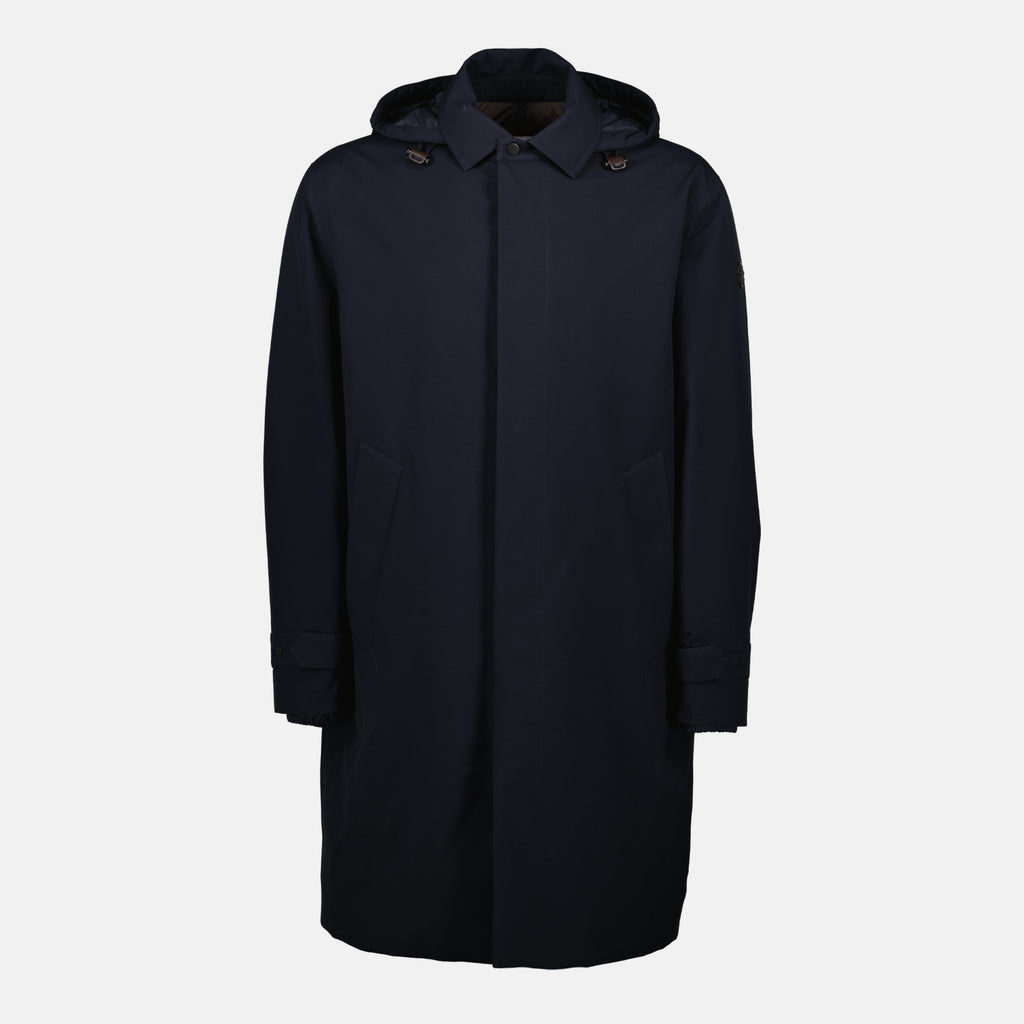 Moncler parka, Larezila, men's outerwear, navy blue parka, Autumn-Winter collection