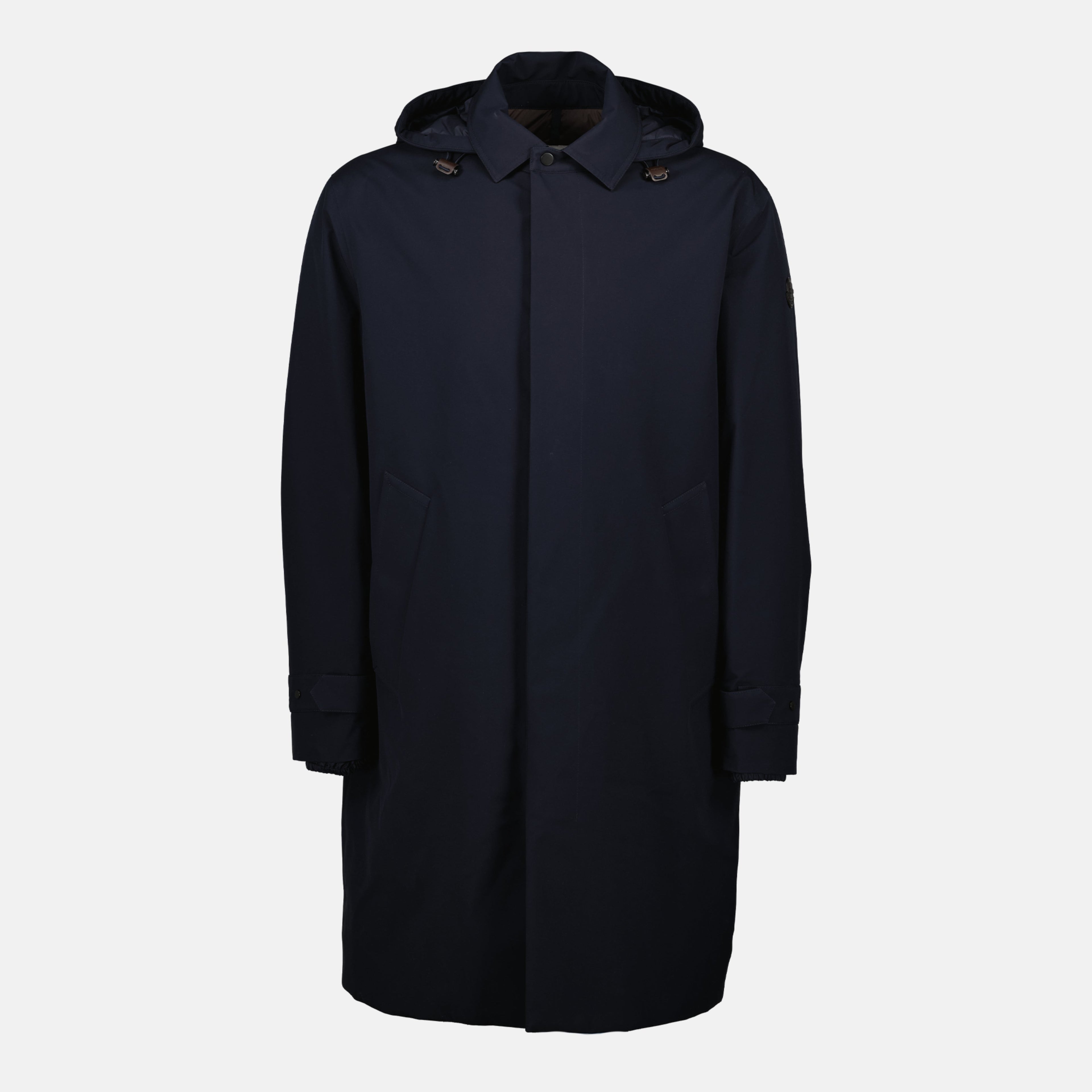 Moncler parka, Larezila, men's outerwear, navy blue parka, Autumn-Winter collection