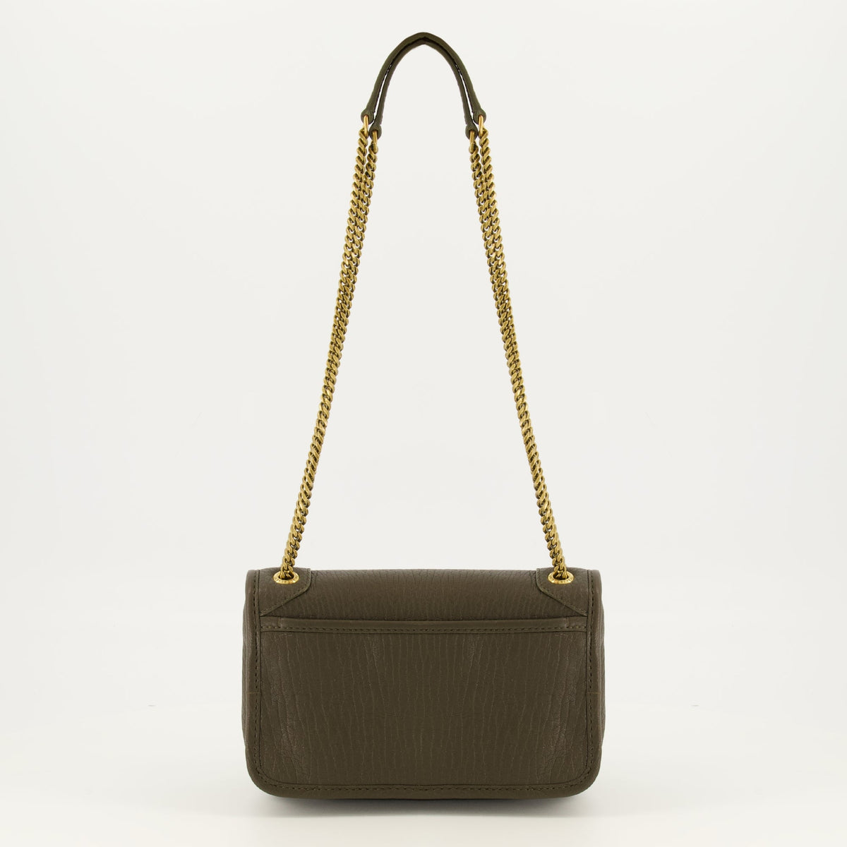 Niki Mini Tasche aus khakifarbenem Leder