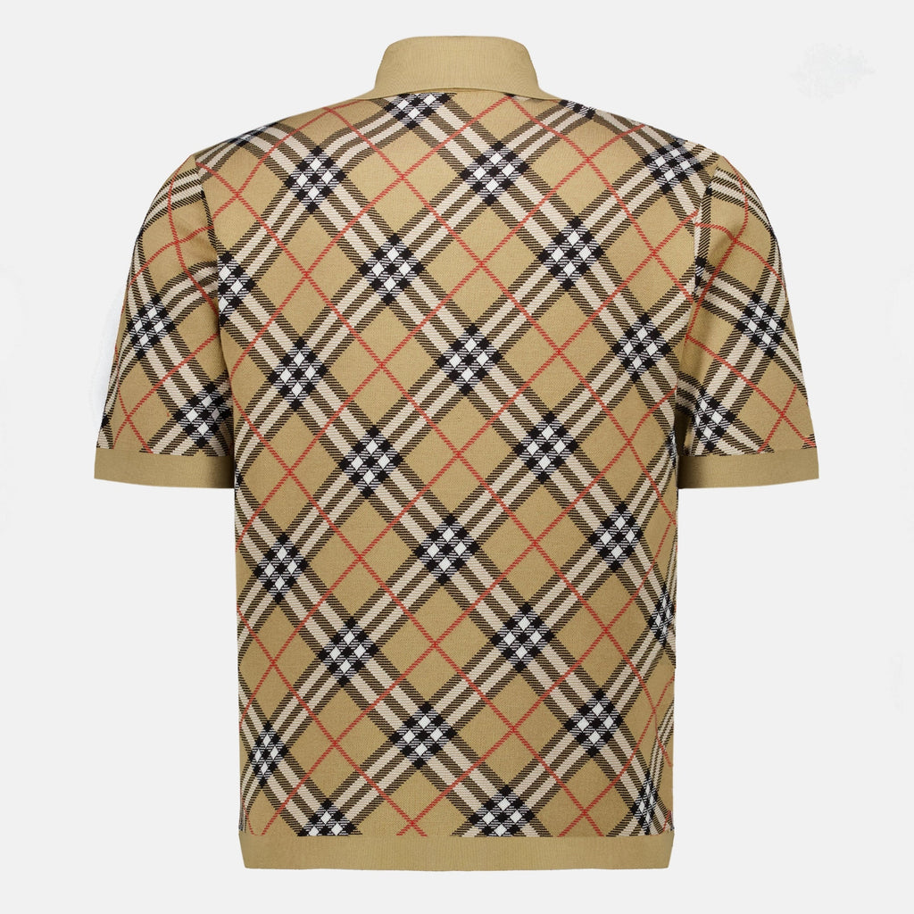 Polo de algodón a cuadros