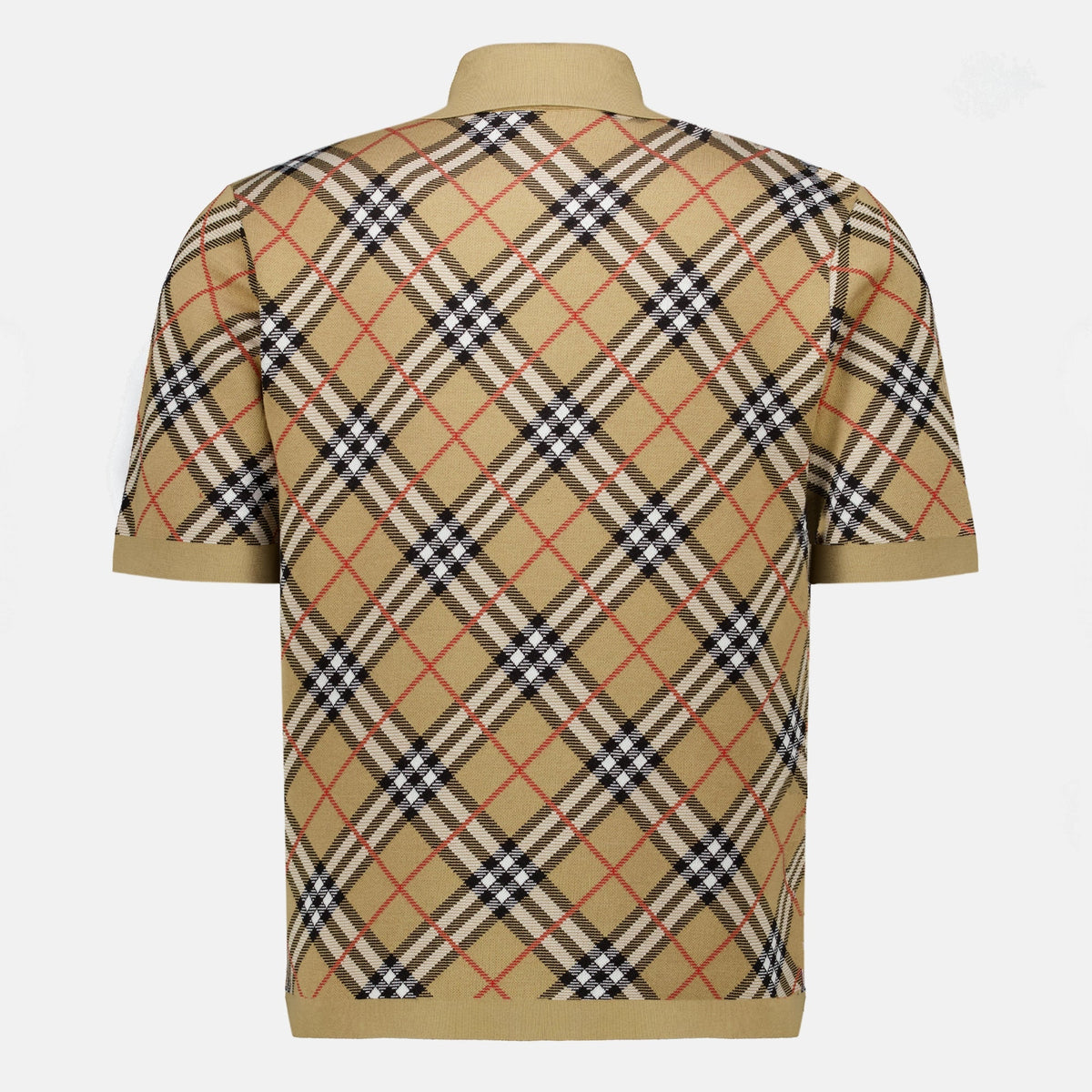 Polo de algodón a cuadros