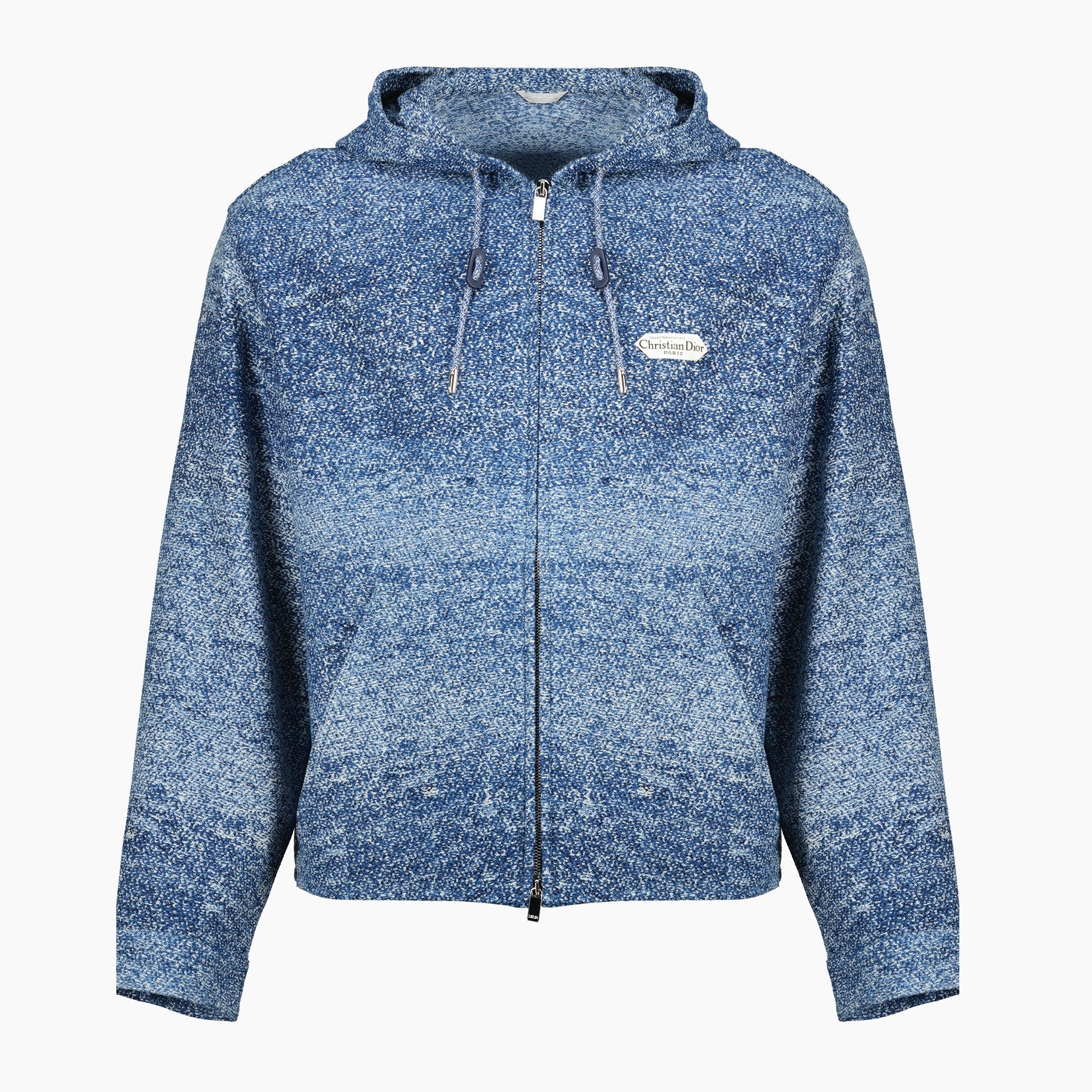 Dior hooded jacket, blue jacket men, jacquard outerwear, Autumn-Winter 2025 collection, stylish jackets