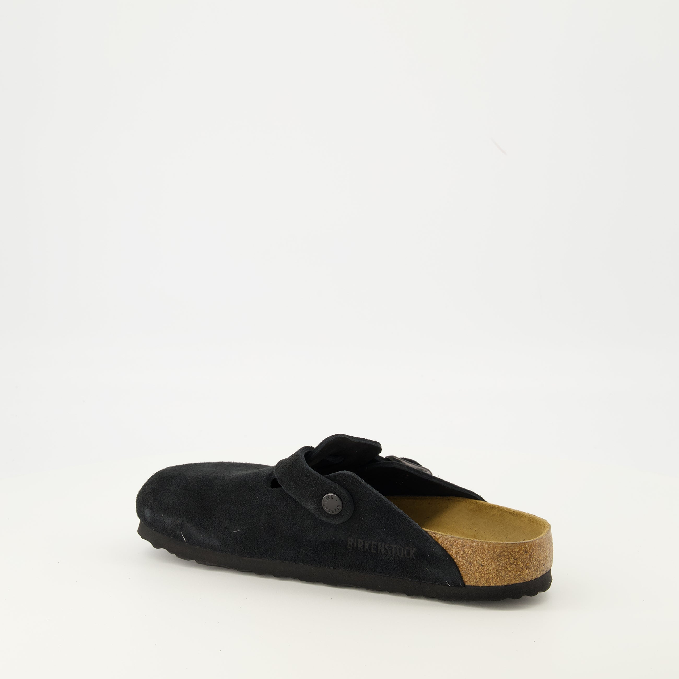 Birkenstock shoes, Boston Mules, black suede footwear, comfortable slip-ons, Autumn-Winter 2025