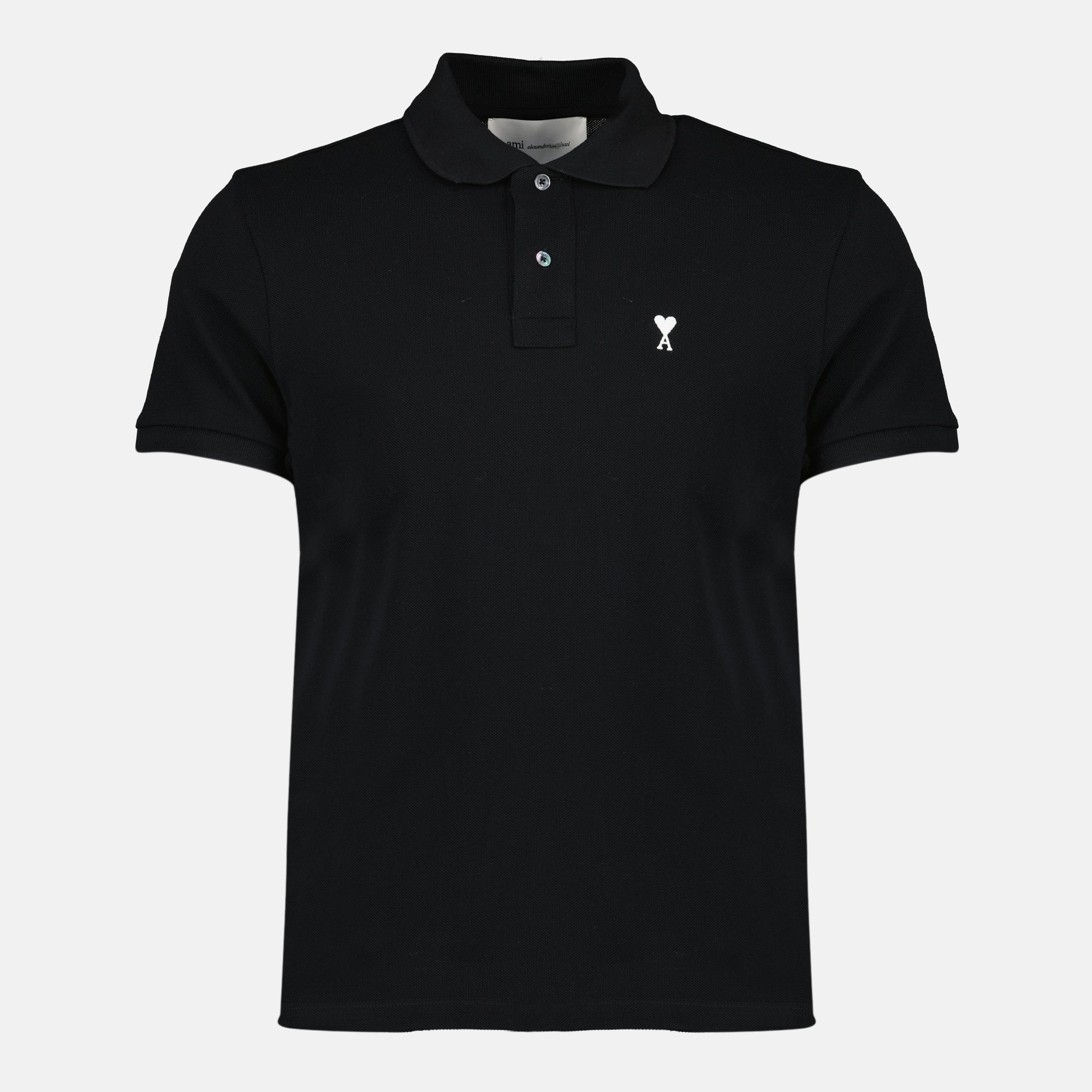 Ami PARIS의 Polo Ami de Coeur Black 이미지 - 남성 - 시즌 봄-여름 2026 - 정면 보기