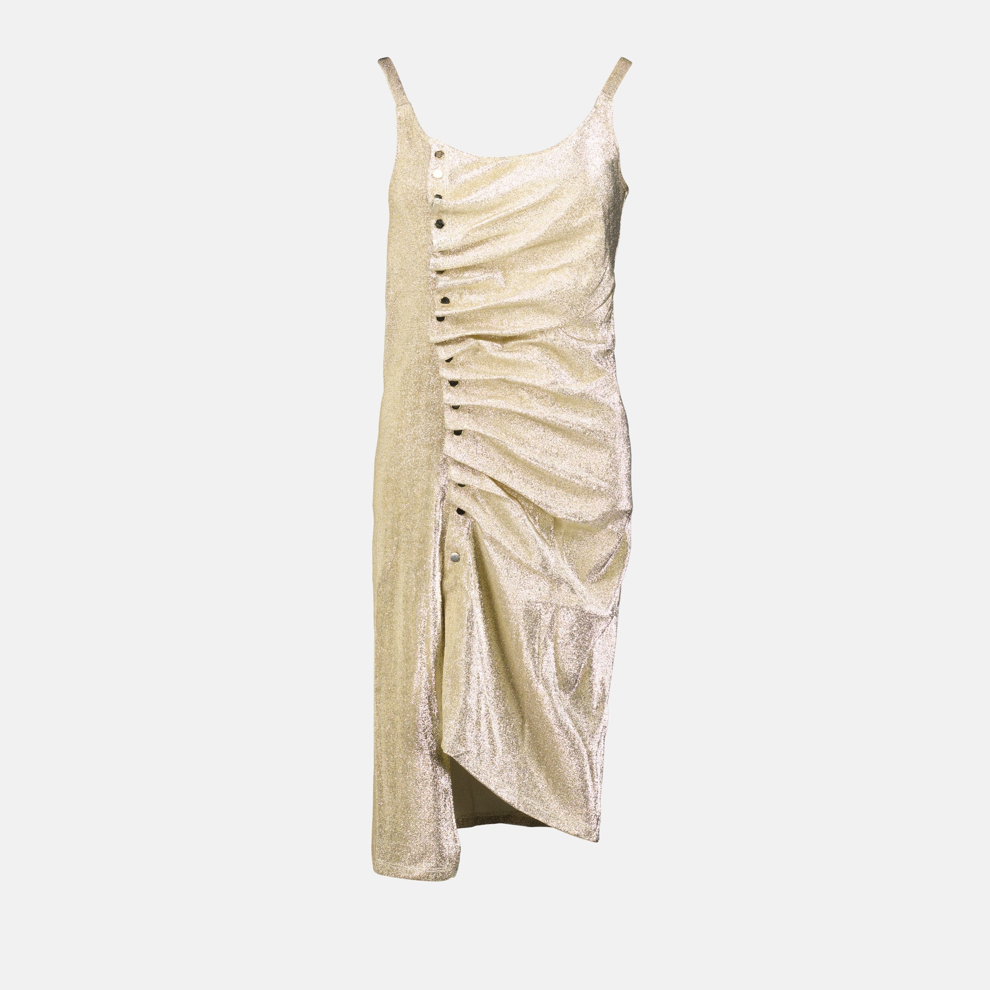 Draped Gold Lurex Dress