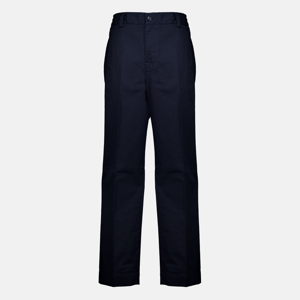 Pantalón recto de algodón