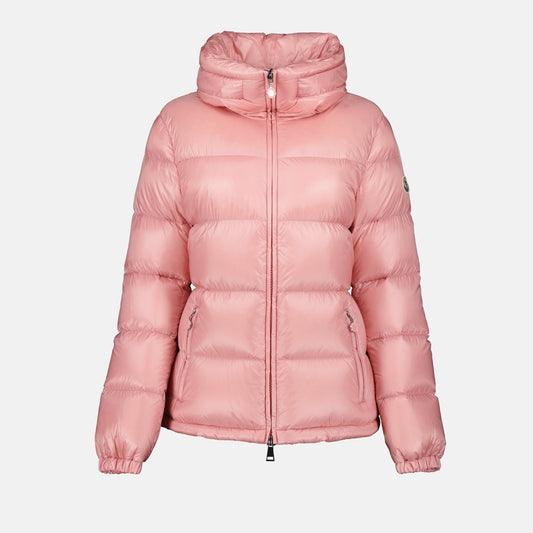 puffer jacket, rose jacket, Moncler puffer, winter outerwear, slim fit jacket