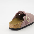 Mules, Braided Mules, Violet Mules, Suede Footwear, Spring-Summer Shoes