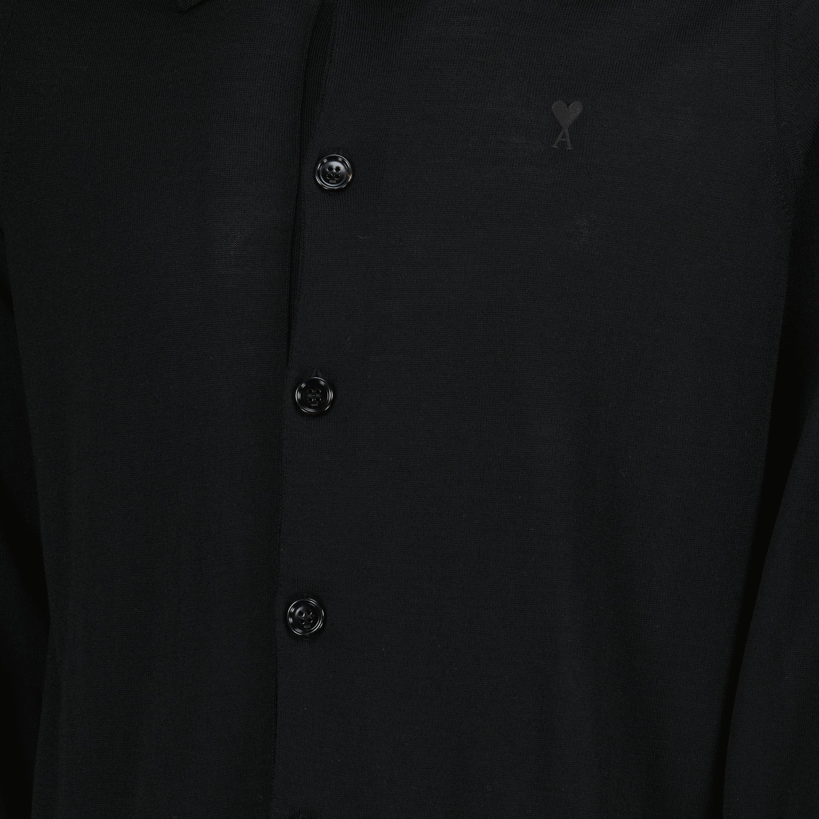 Black Wool Cardigan