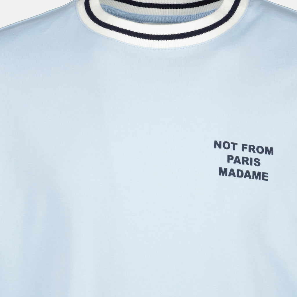 スポーツスローガンTシャツの画像 - ドロール・ド・ムッシュによる男性用 - 2026年春夏シーズン - 詳細ビュー1