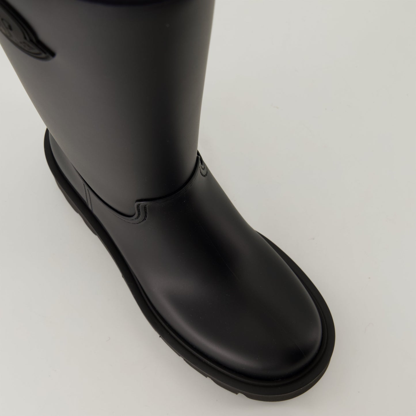 Rain boots, Moncler footwear, waterproof boots, stylish rain gear, black boots