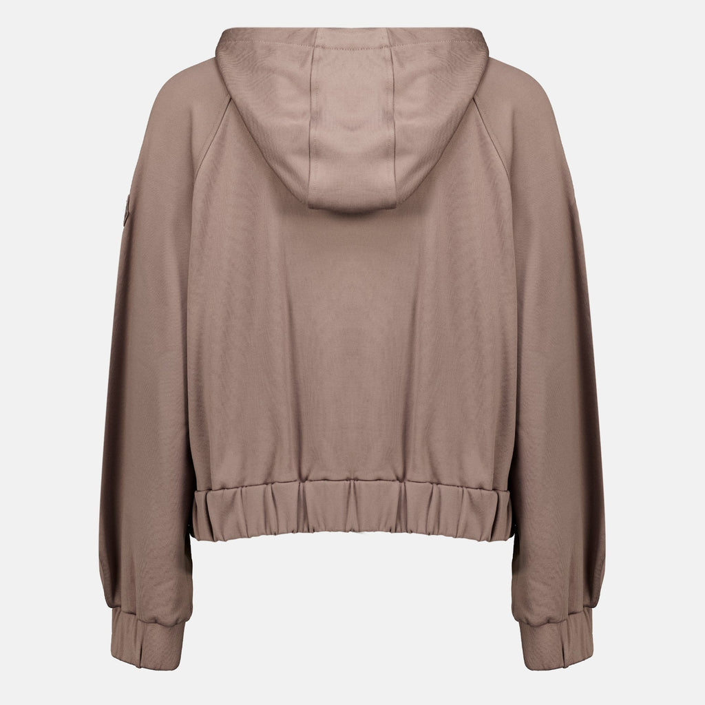 Veste zippée en polaire technique marron